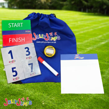 Jolly Jumps Whiteboard, Pen, Numbers, Stopwatch and Tie Bag